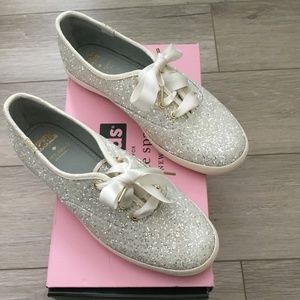 Keds x Kate Spade Glitter Cream Sneakers